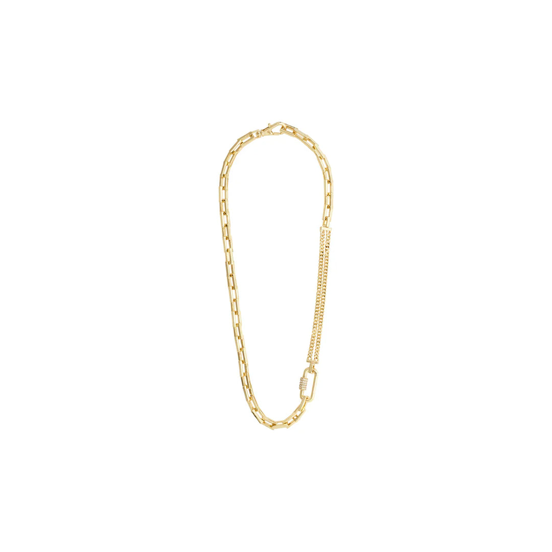 BE CABLE CHAIN NECKLACE GOLD-PLATED