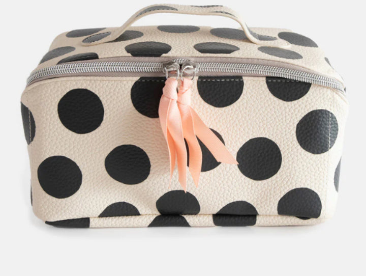 MONO SCATTERED DOT LARGE DIAGONAL WASHBAG