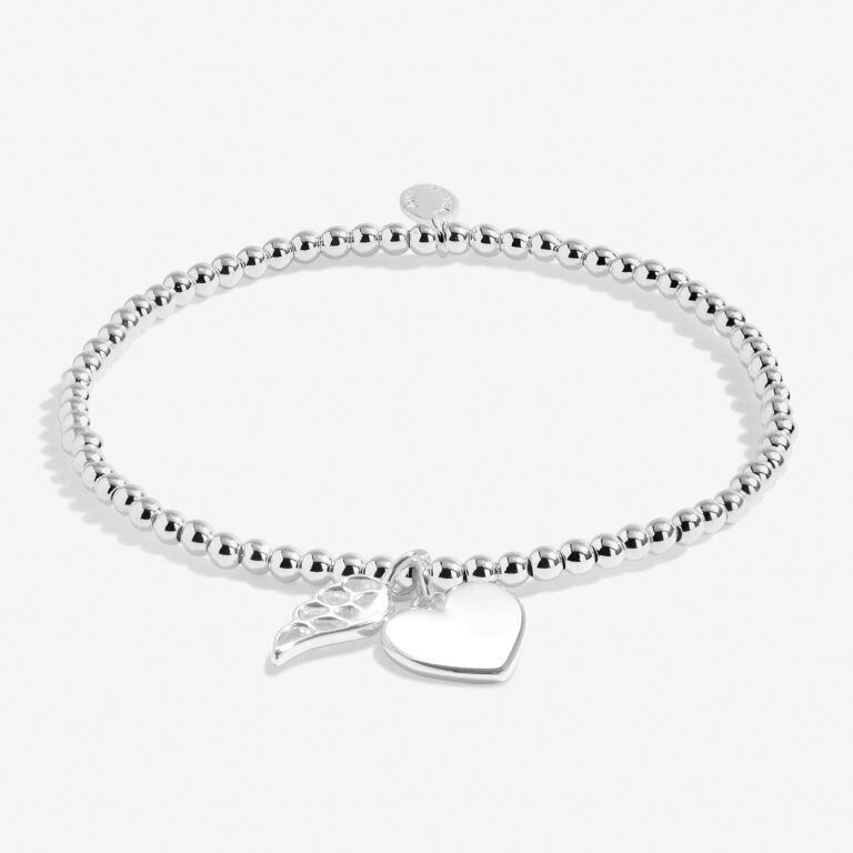 MUMS ARE ANGELS IN DISGUISE SILVER PLATED BRACELET