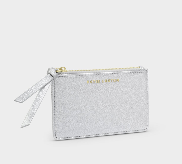 HALLIE COIN & CARD HOLDER  | SILVER