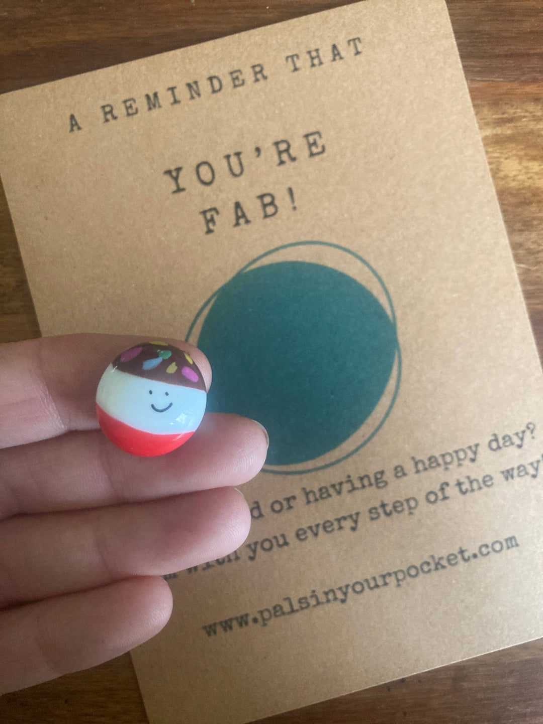 Fab Lolly Of Positivity Reminder & Greeting Charm