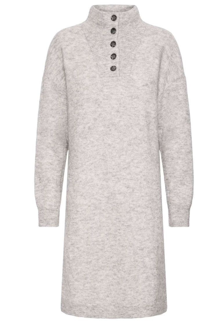 SANNY DRESS LIGHT GREY MELANGE