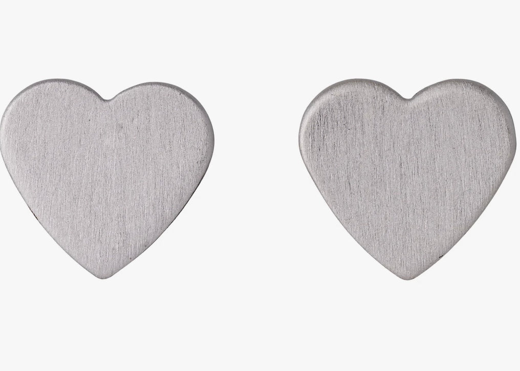 VIVI SILVER PLATED HEART EARRINGS