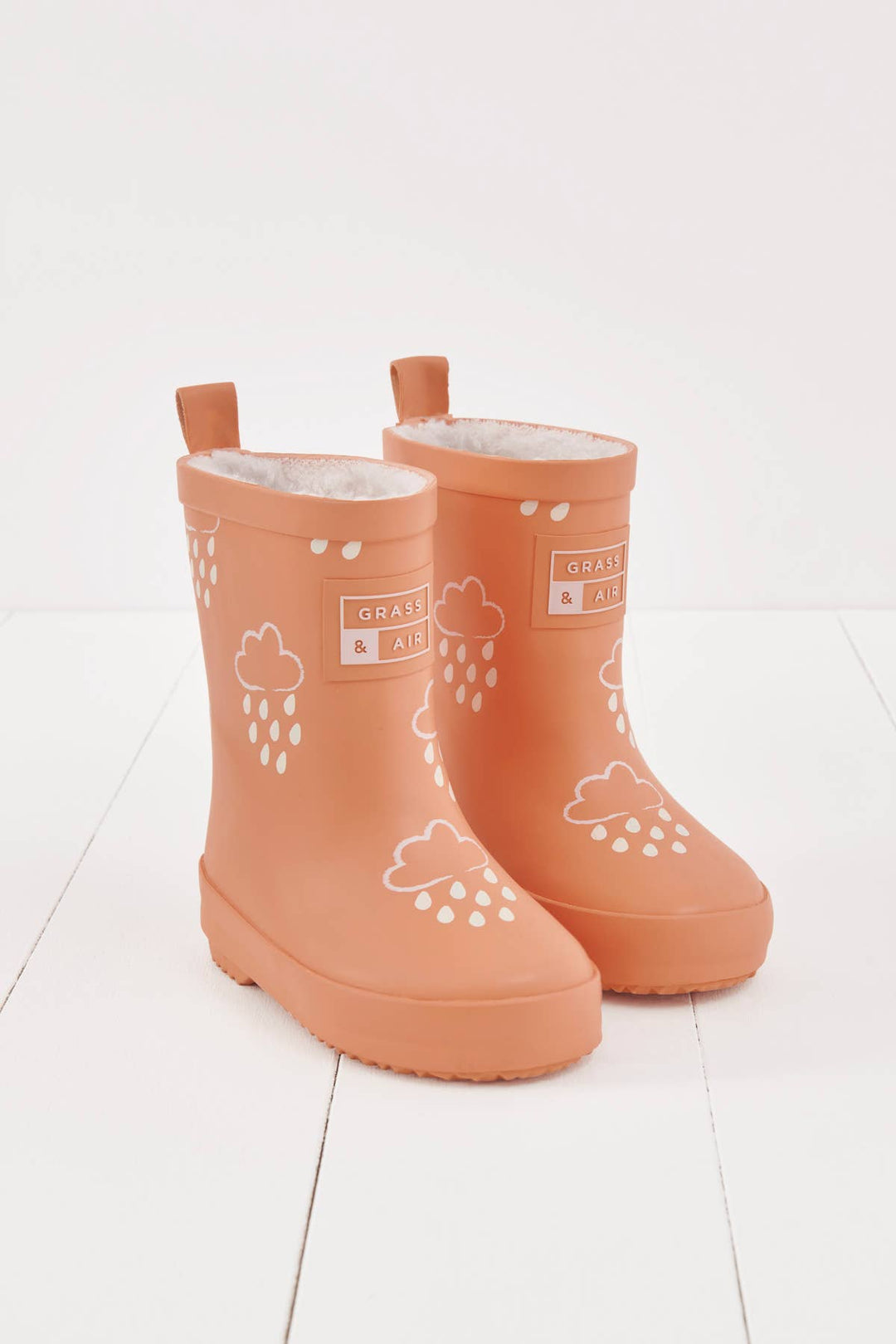 Volcanic Orange Colour-Changing Kids Wellies: UK7