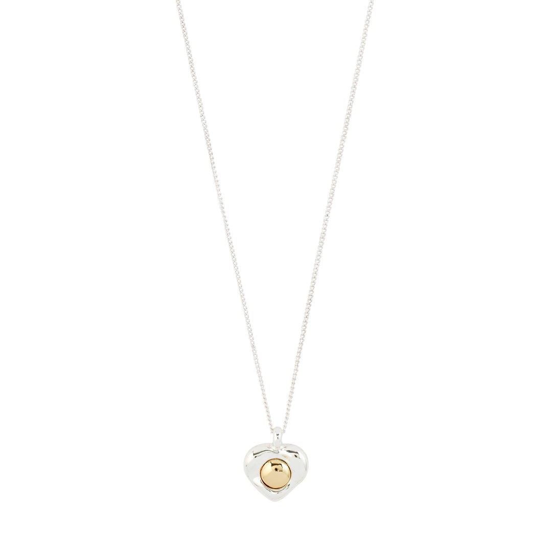 NOVA HEART NECKLACE SILVER