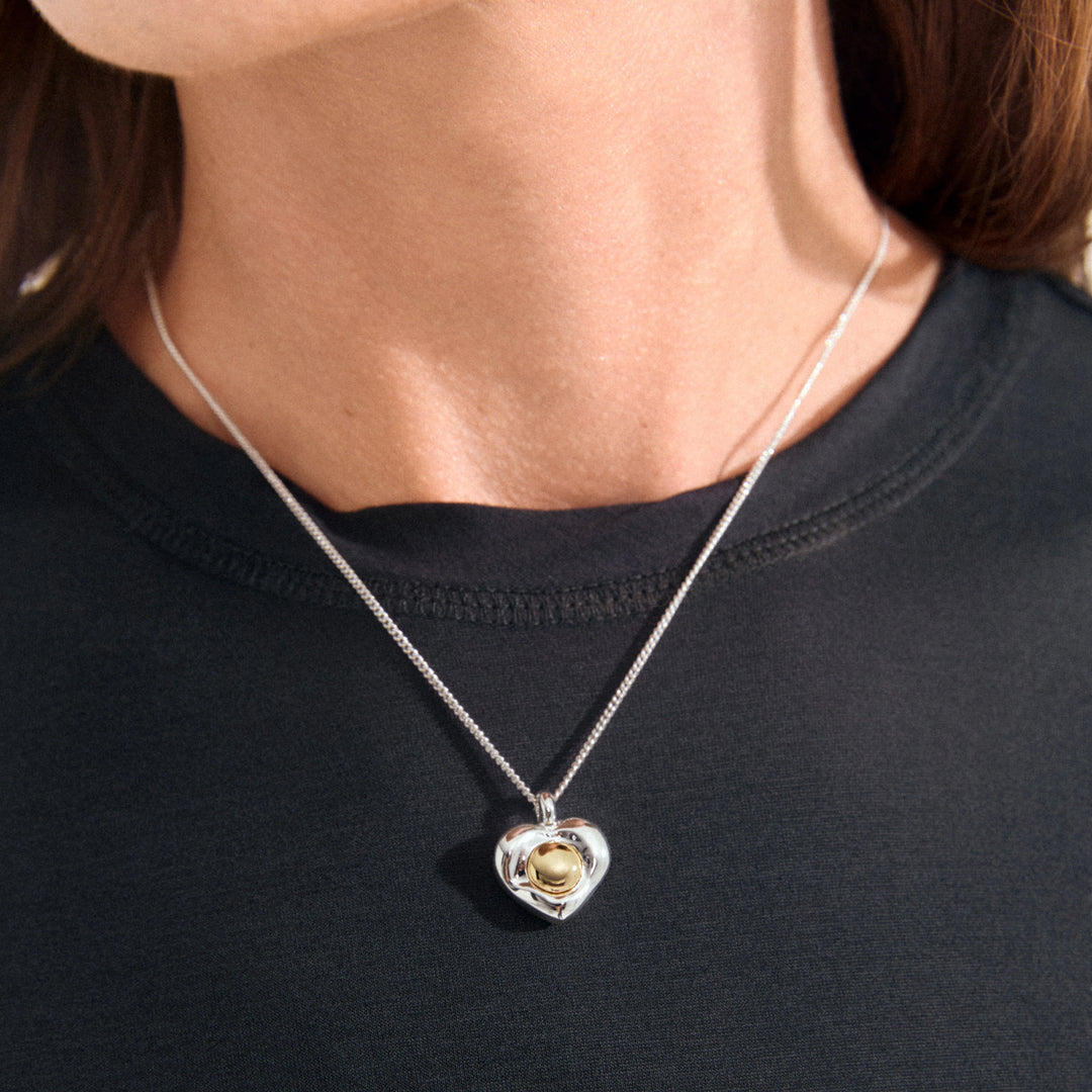 NOVA HEART NECKLACE SILVER