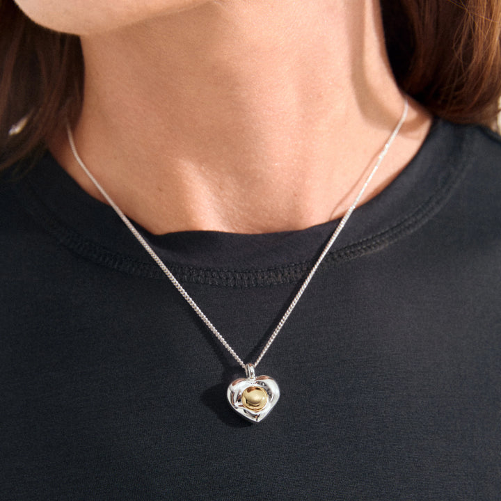 NOVA HEART NECKLACE SILVER
