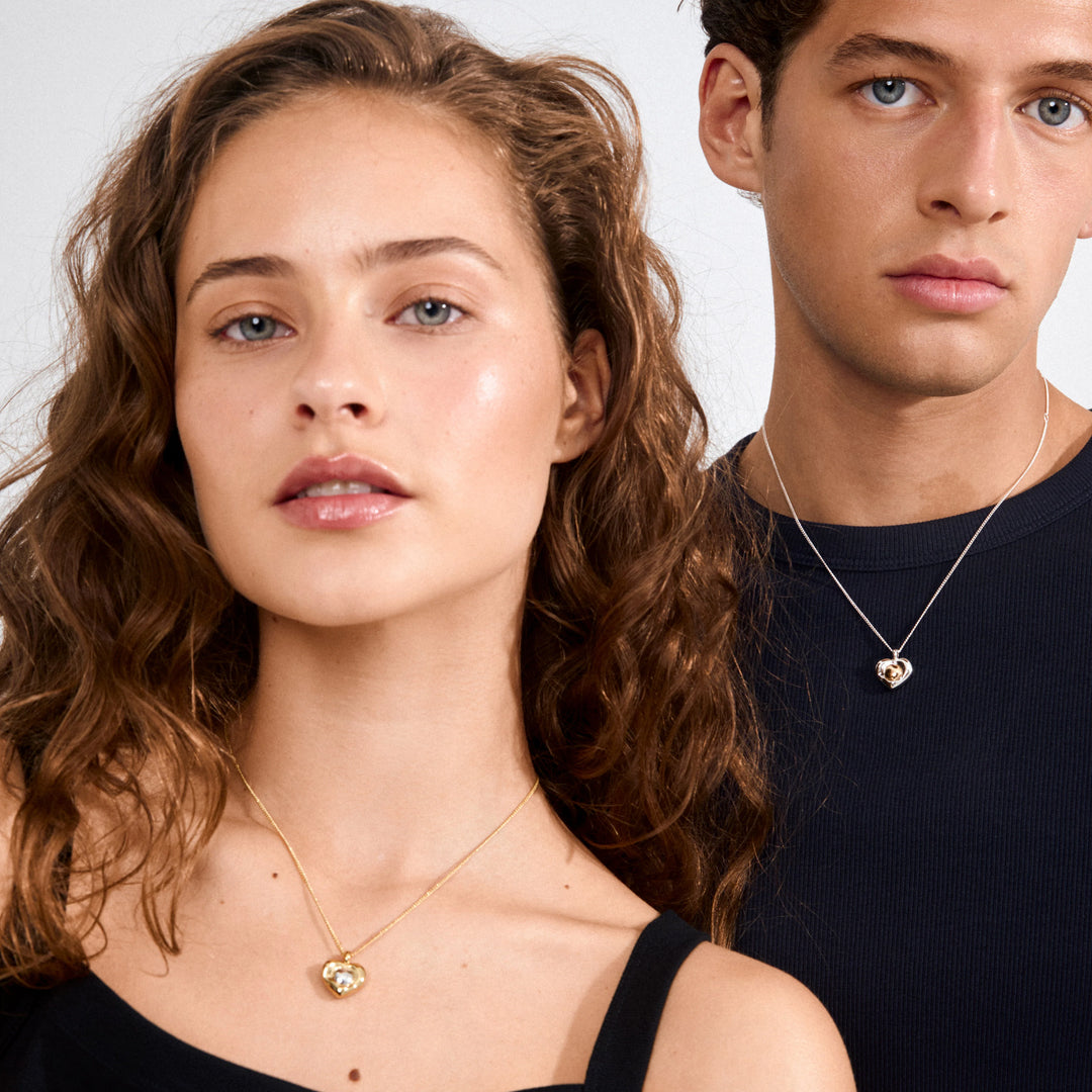 NOVA HEART NECKLACE SILVER