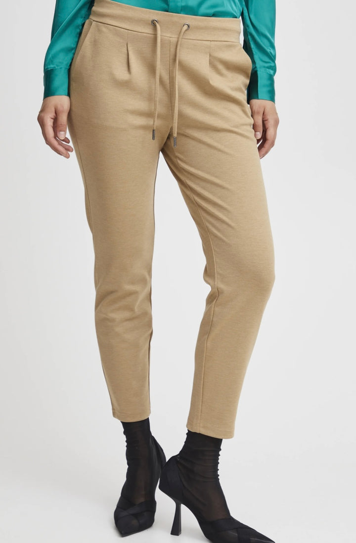 RIZETTA CROP TROUSER TIGER’S EYE MELANGE