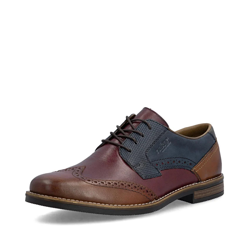 Rieker Men's Multi Leather Lace-Up Shoes 13528-90