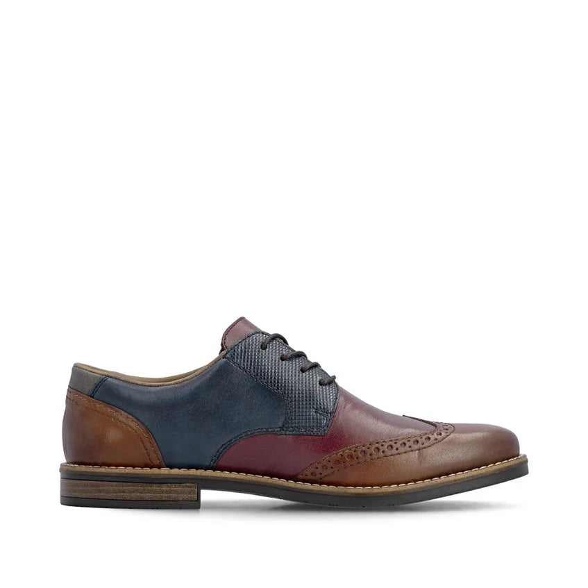 Rieker Men's Multi Leather Lace-Up Shoes 13528-90