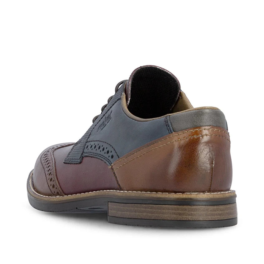 Rieker Men's Multi Leather Lace-Up Shoes 13528-90