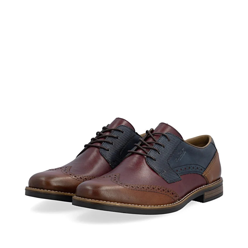 Rieker Men's Multi Leather Lace-Up Shoes 13528-90