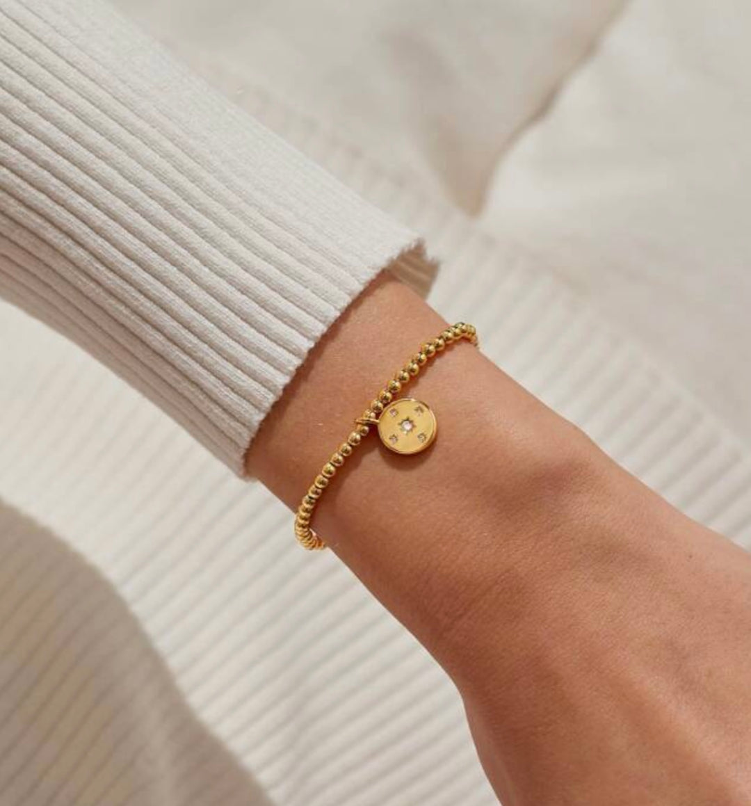 A LITTLE WONDERFUL THINGS ARE COMING YOUR WAY GOLD BRACELET