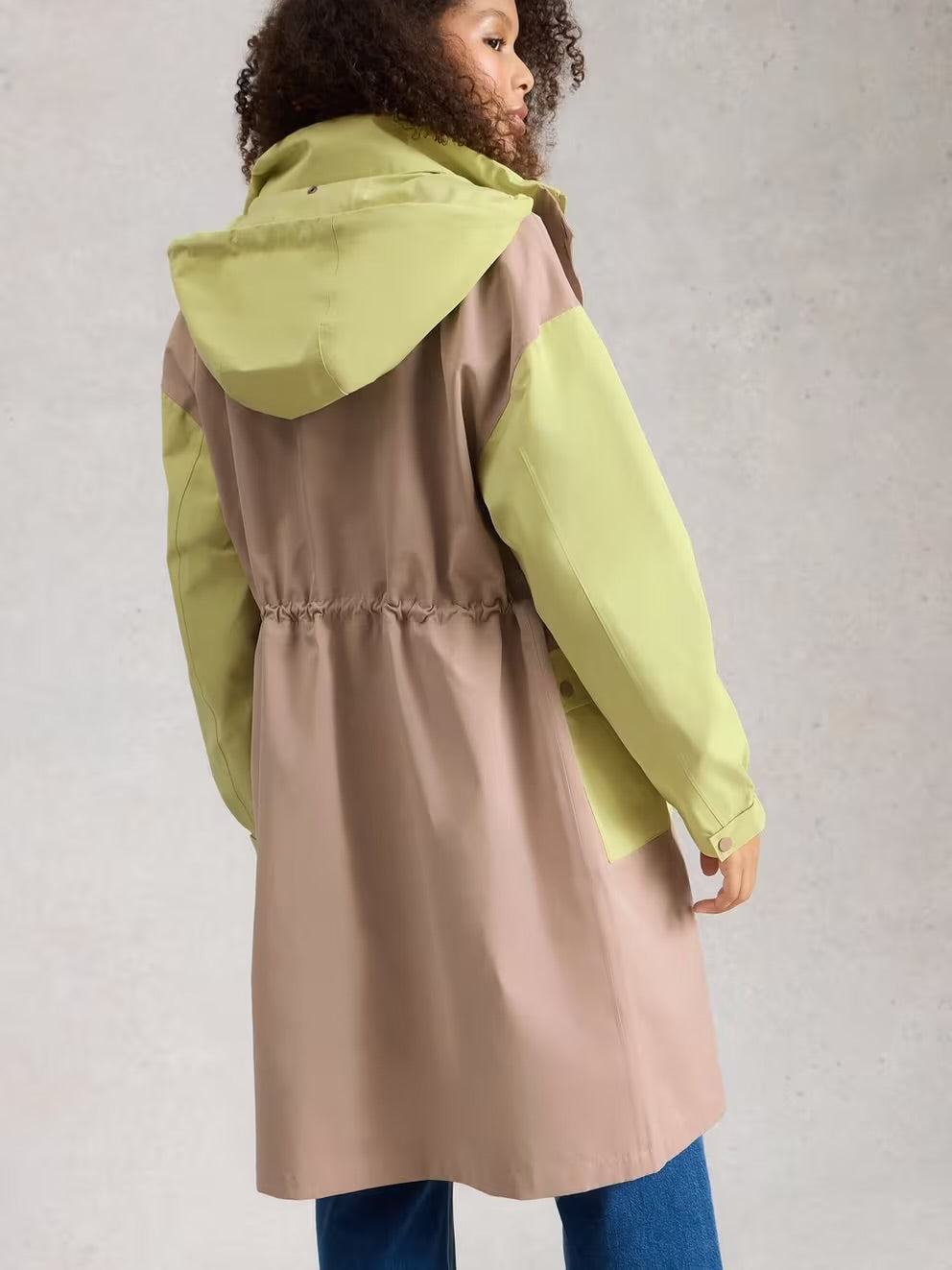 BETH WATERPROOF COAT GREEN MLT