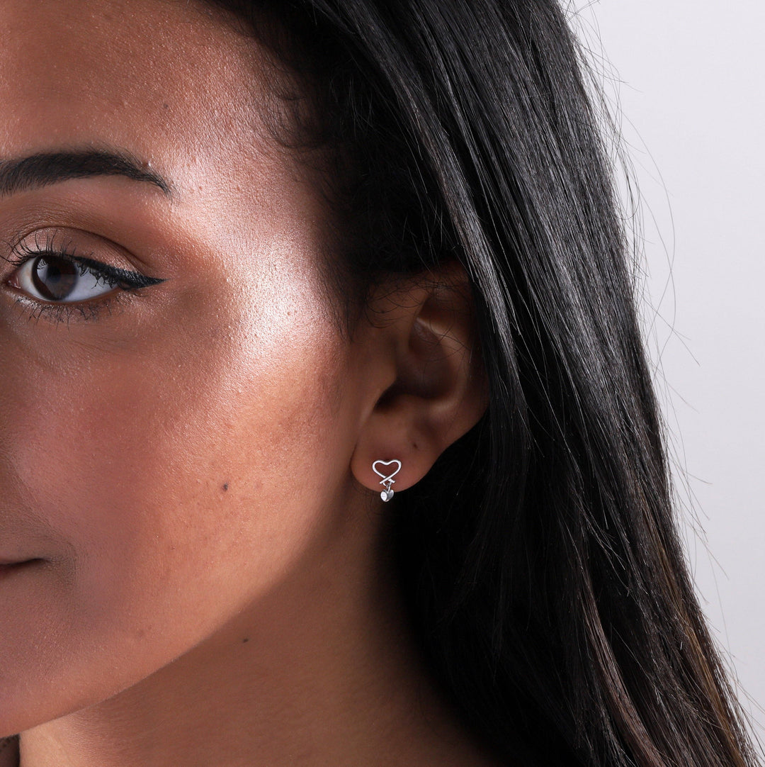 BT012 Earrings In A Message Bottle 'Love You Lots'