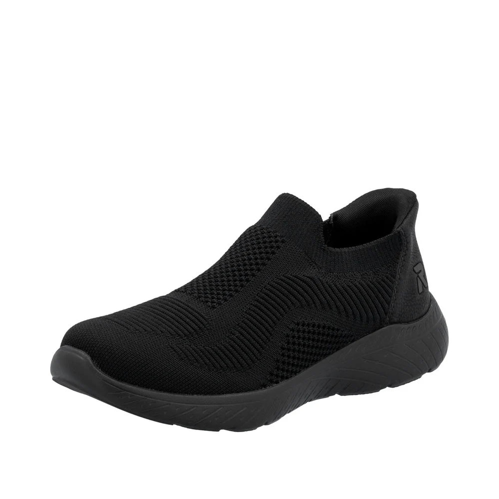 M5072-00 BLACK SPORT ELASTICATED SHOE