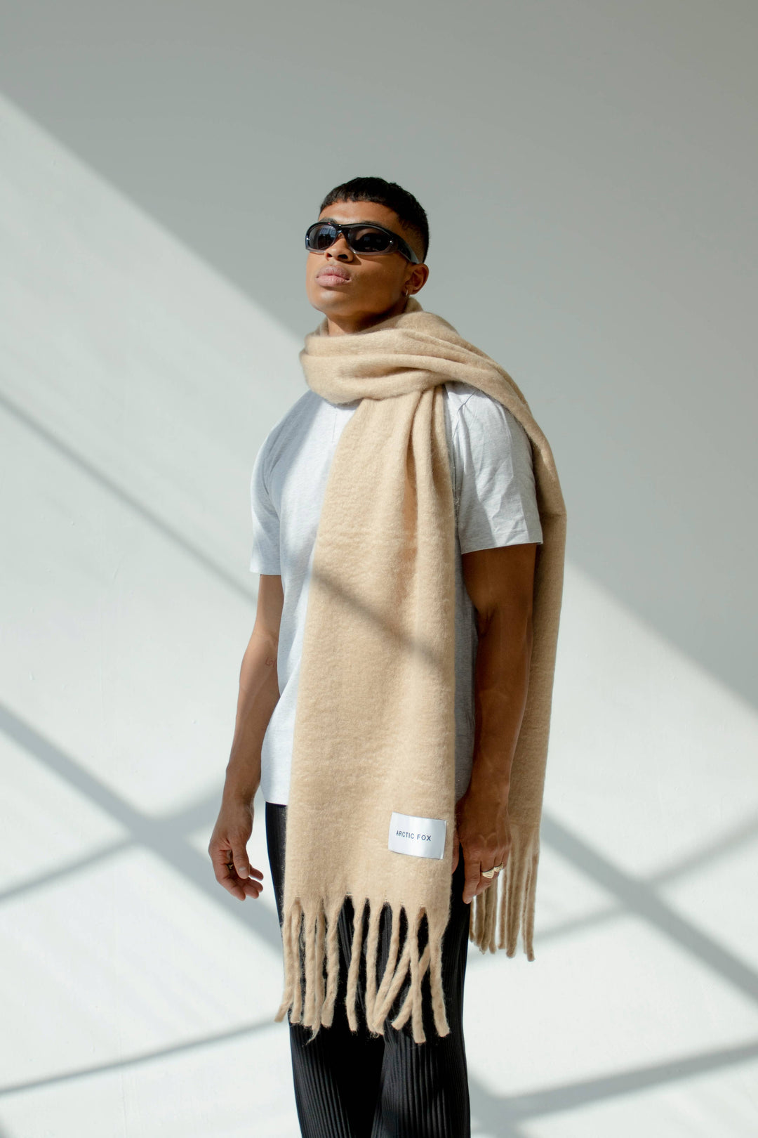 The Reykjavik Scarf - 100% Recycled - Beige - AW23