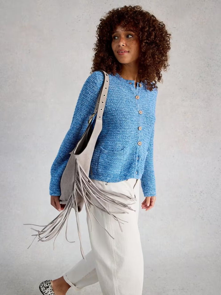 BELLE CARDI MID BLUE