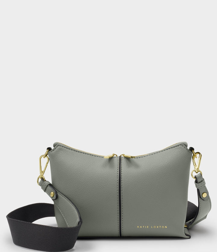 LAILA CANVAS STRAP CROSSBODY BAG| GRAPHITE GREEN