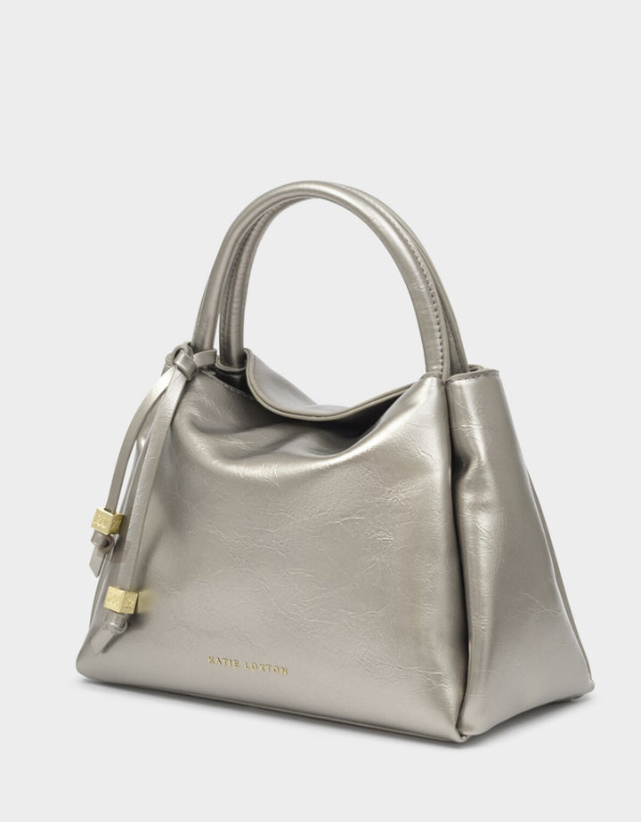 NOVA PATENT CRACKLE TOP HANDLE BAG
| PEWTER | 17.5cm x 24cm x 12cm