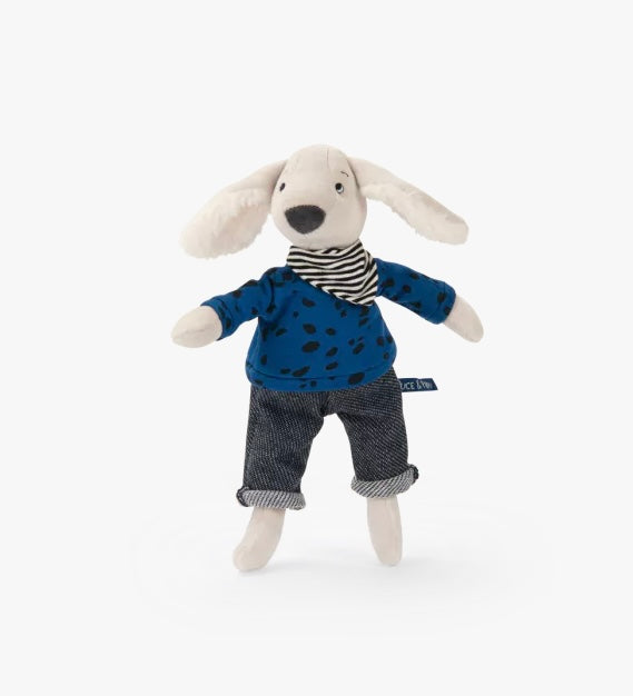 POUPEE CHIEN PILOU BLEU (EN BOITE) PUCE & PILOU DOG DOLL