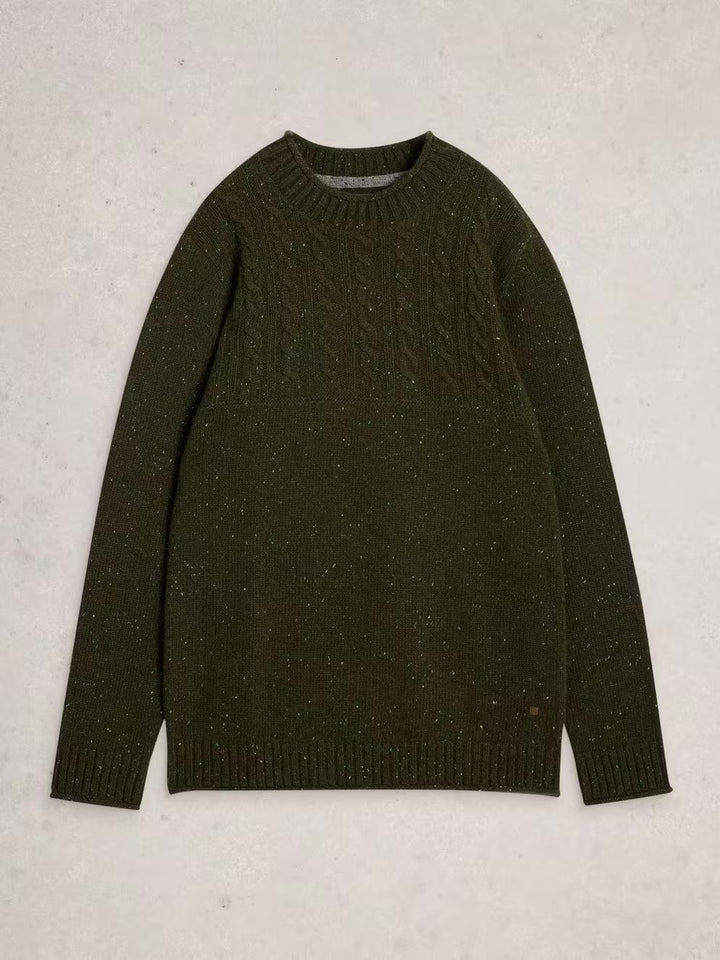 BOMBER CARDIGAN DARK GREEN