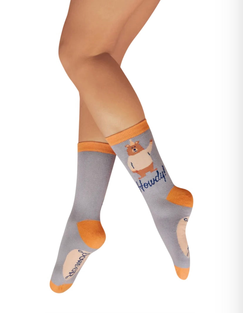 HOWDY FRIEND LILLAC ANKLE SOCKS 3-8