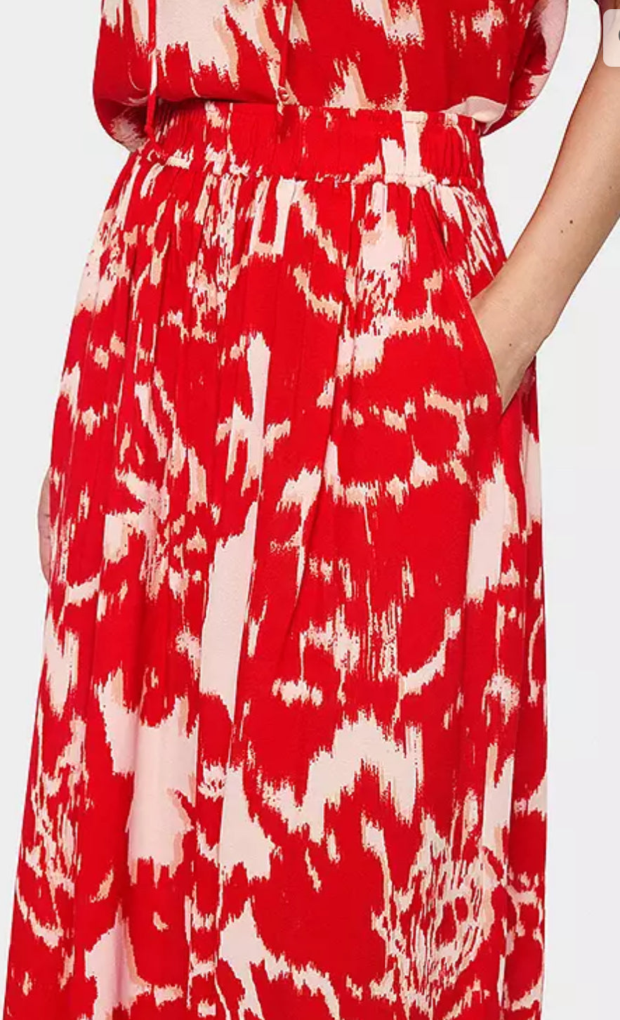 KHLOE SKIRT POINCIANA WATER BLOOMS