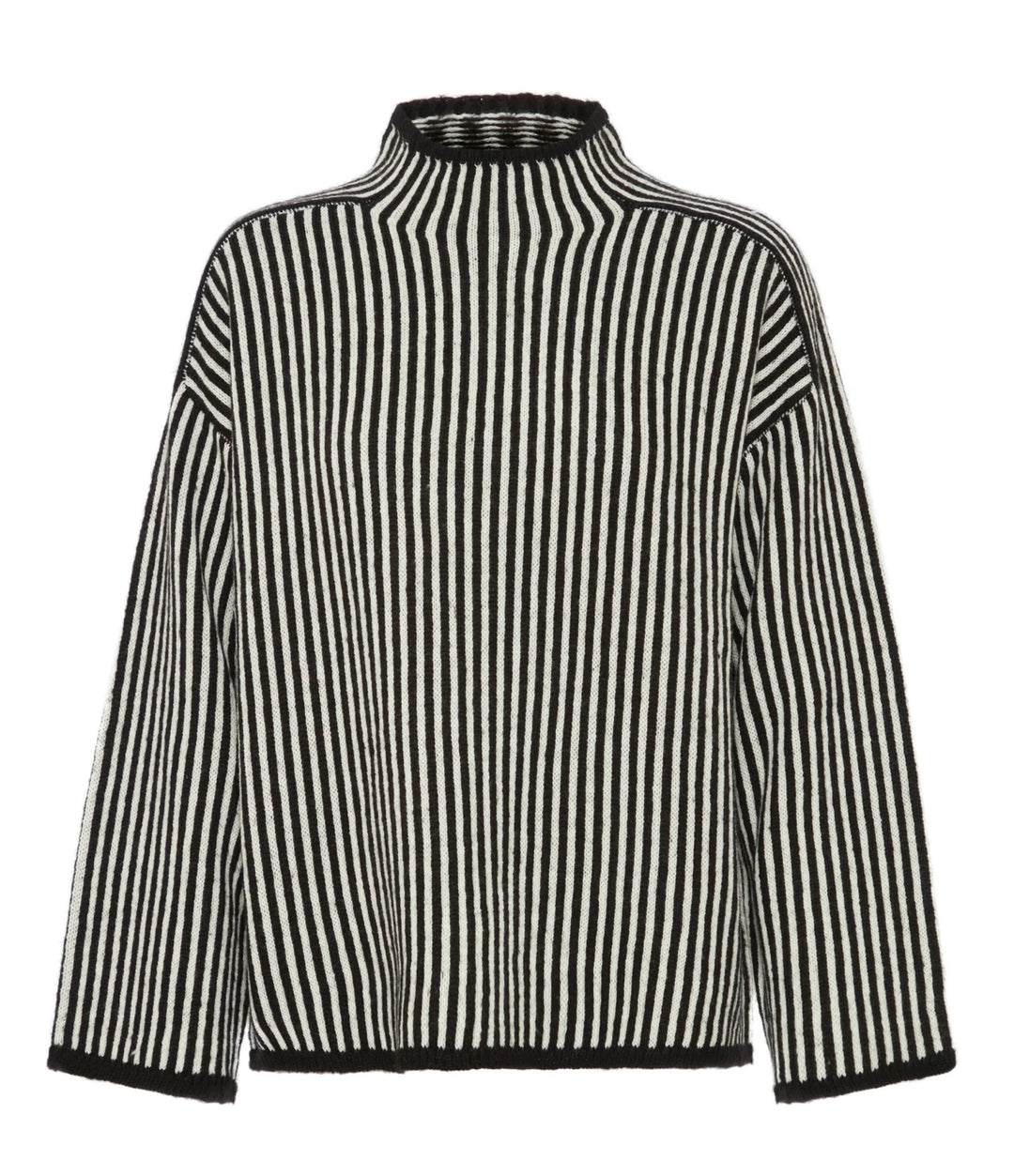 ANE PULLOVER BLACK & WHITE STRIPE