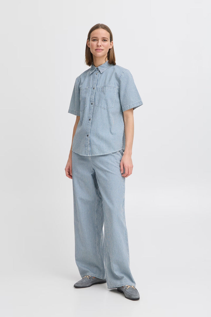 LARO PANTS BLUE STRIPE DENIM