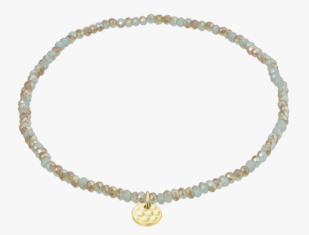 INDIE BRACELET BLUE GOLD PLATED
