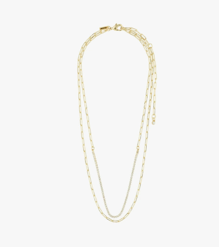 ROWAN NECKLACE 2-IN-1 GOLD PLATED NECKLACE