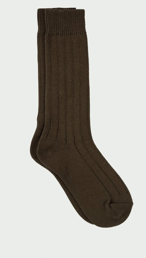 SHADOW LONG SOCKS OLIVE