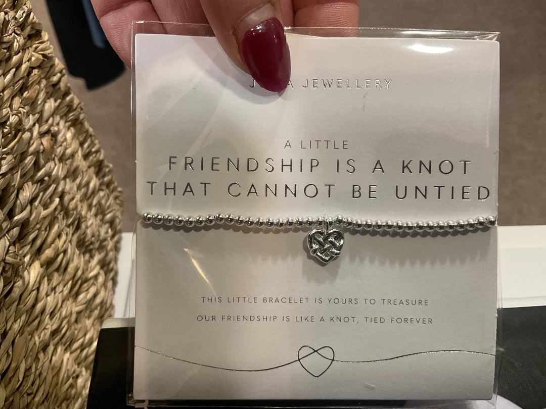 A LITTLE FRIENDSHIP IS A KNOT THAT CANNOT BE UNITED BRACELET
