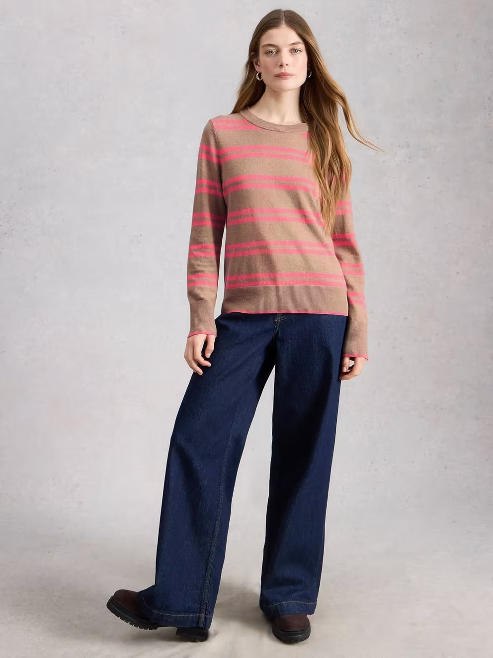 KATIE STRIPE JUMPER NAT MLT
