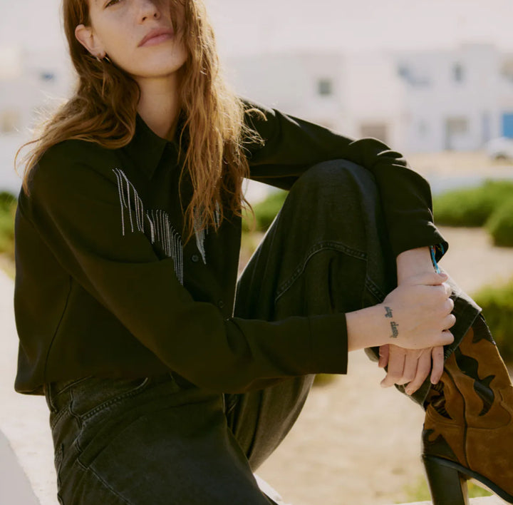 KANOA WIDE JEANS BLACK DENIM