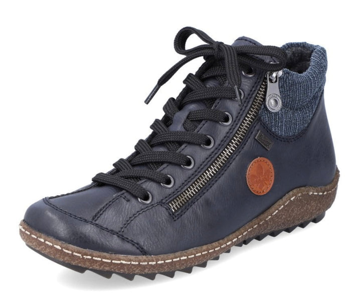 L7514-14 LADIES BLUE MID HEIGHT BOOTS