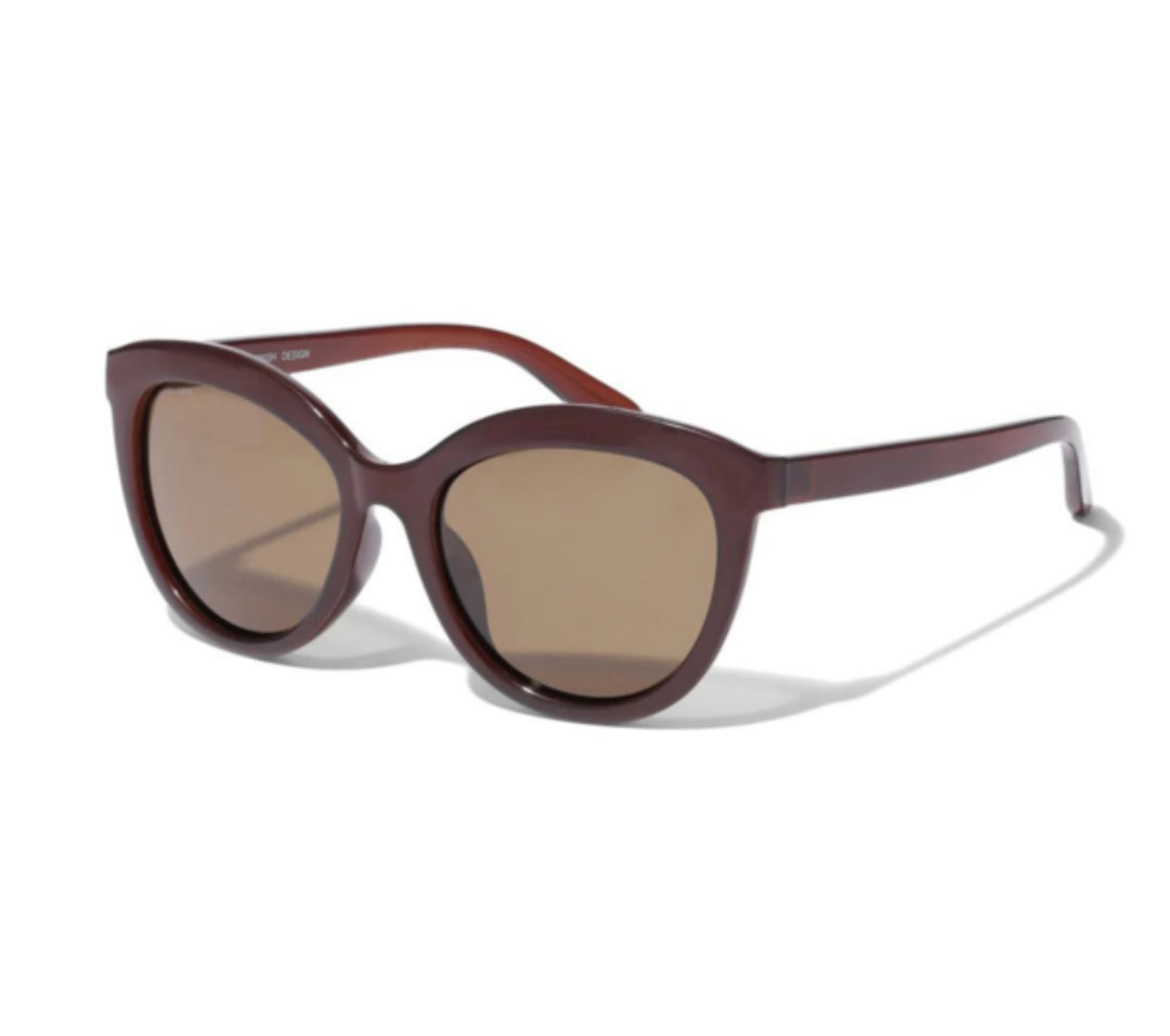 MARLENE CAT EYE SUNGLASSES BROWN