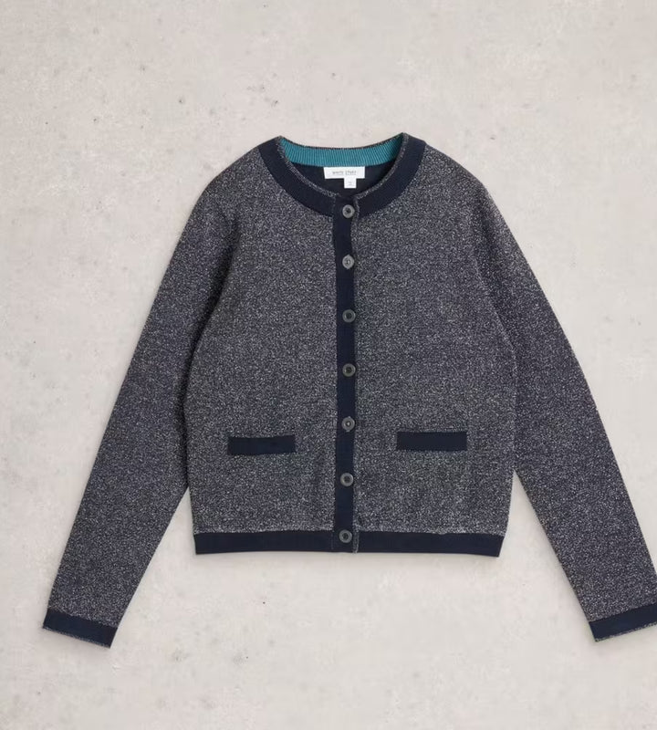 CHARLOTTE SPARKLE CARDI DARK NAVY