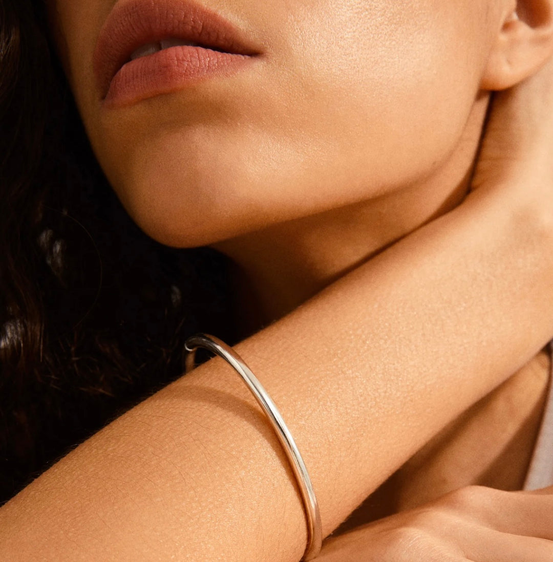 SOPHIA BANGLE BRACELET SILVER PLATED