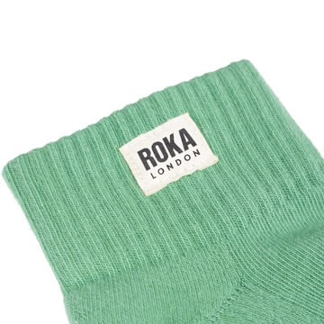 WEMBLEY ORGANIC COTTON MATCHA SOCKS