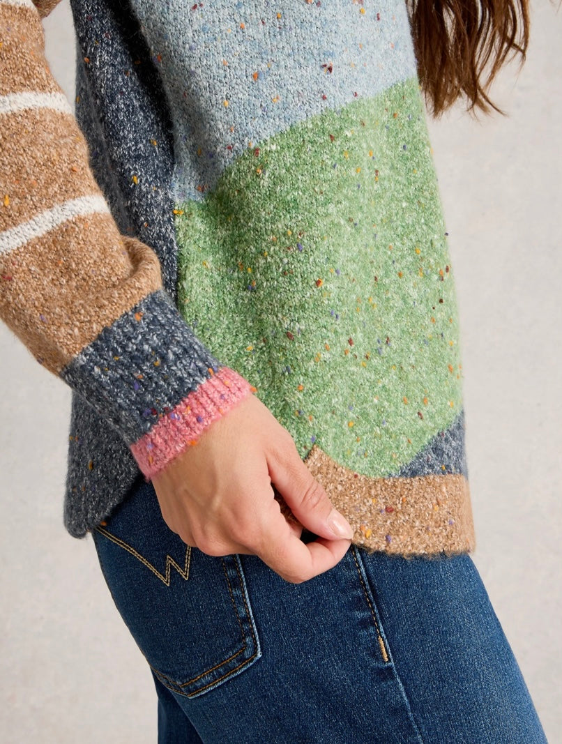 TALIA NEP JUMPER GREEN MLT