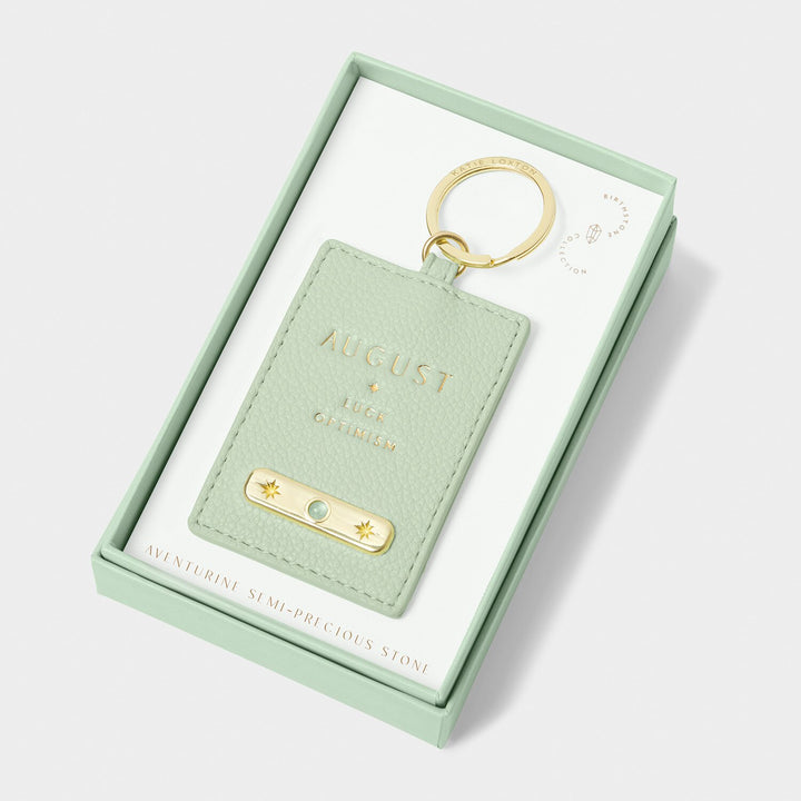 BIRTHSTONE KEYRING AUGUST SAGE