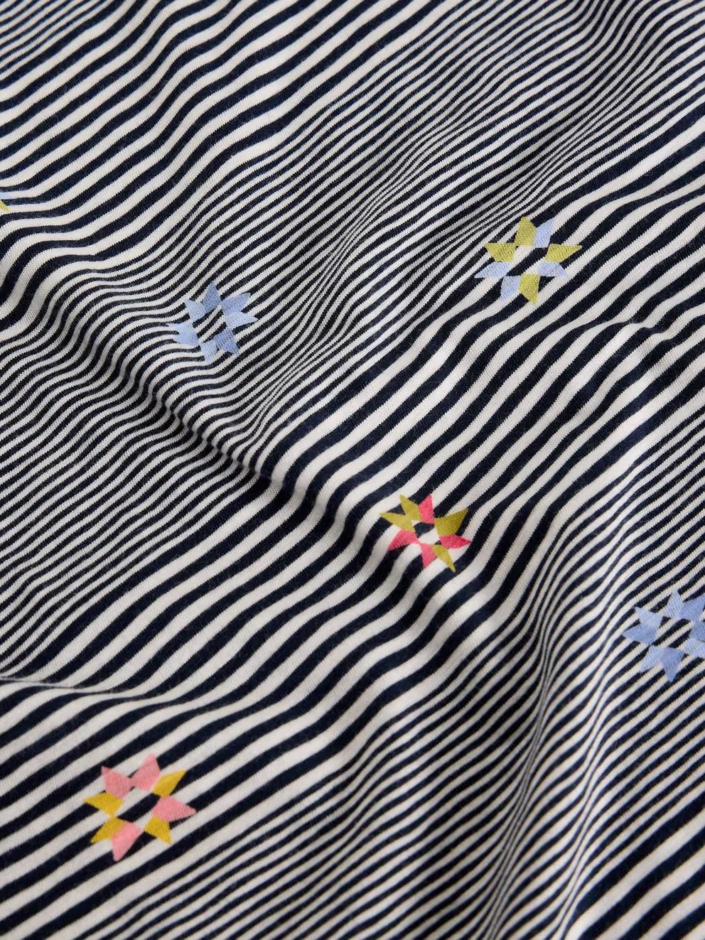 ABBIE STRIPE T-SHIRT NAVY MLT STRIPE T-SHIRT