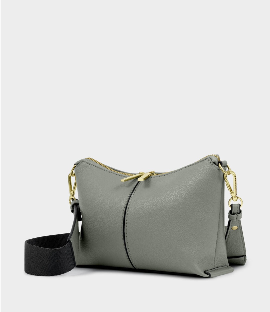 LAILA CANVAS STRAP CROSSBODY BAG| GRAPHITE GREEN