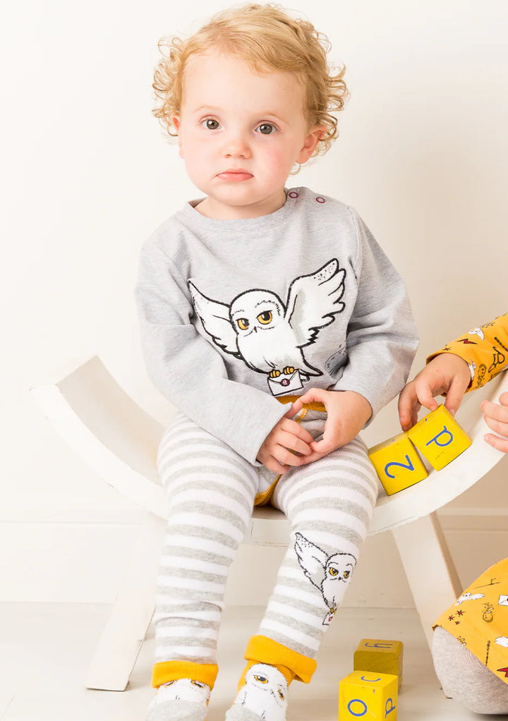 HARRY POTTER HEDWIG TOP, LEGGINGS AND SOCKS SET