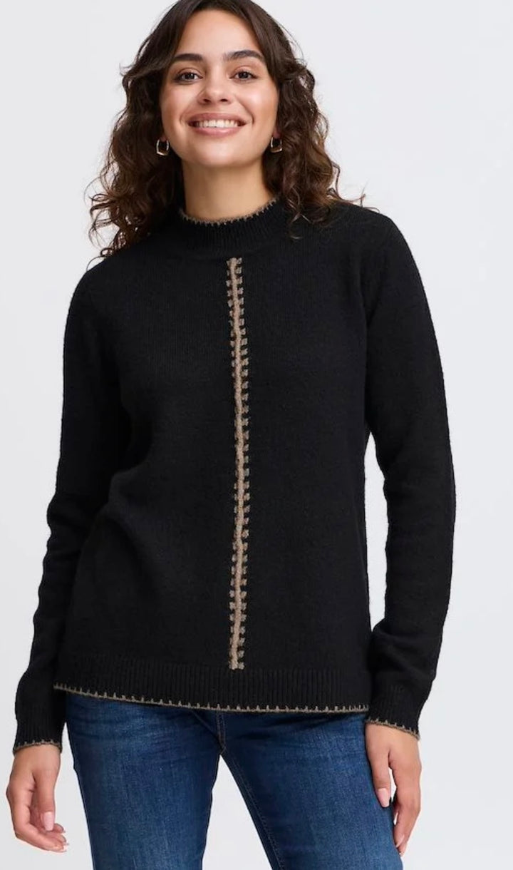 SOPHY PULLOVER BLACK MIX