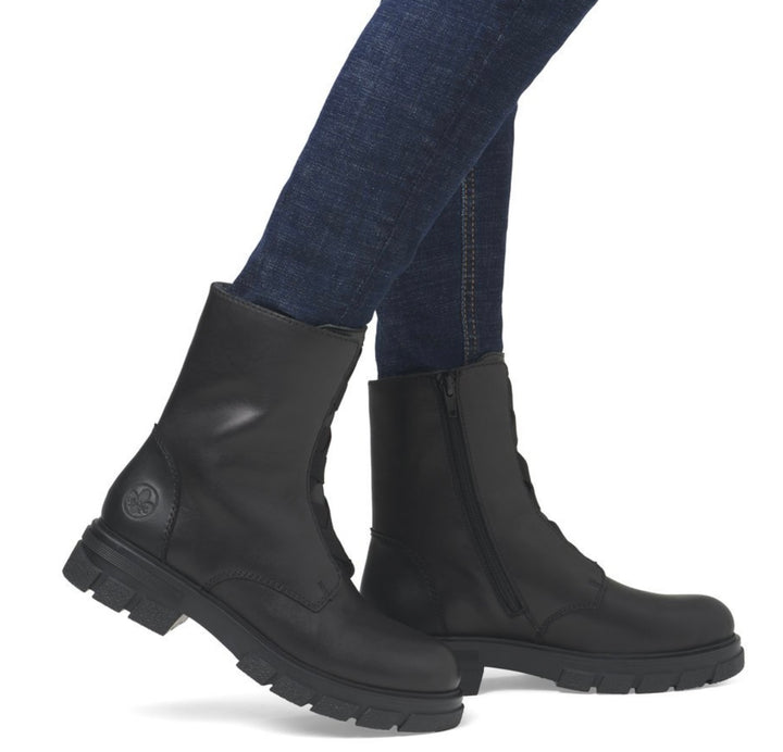 Z9179-00 LADIES BLACK MID HEIGHT BOOTS