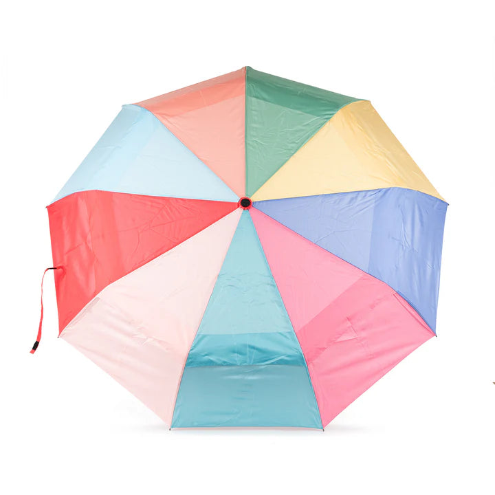 WATERLOO RECYCLED POLYESTER BRIGHT RAINBOW UMBRELLA